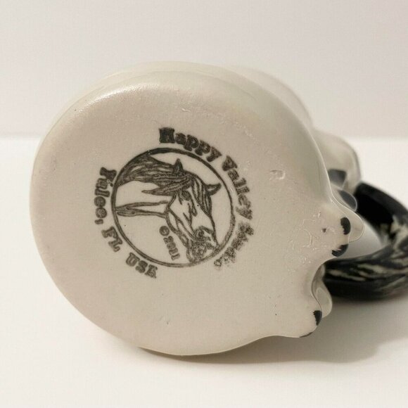 2011 Happy Appy Valley Studio Horses Behind Rear Tail Handle Mug - Picture 14 of 16